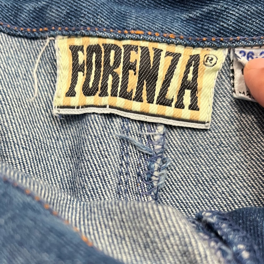 Forenza Vintage 90s Y2K Yoke‎ Front Blue Denim Skirt Sz. M - Picture 7 of 8